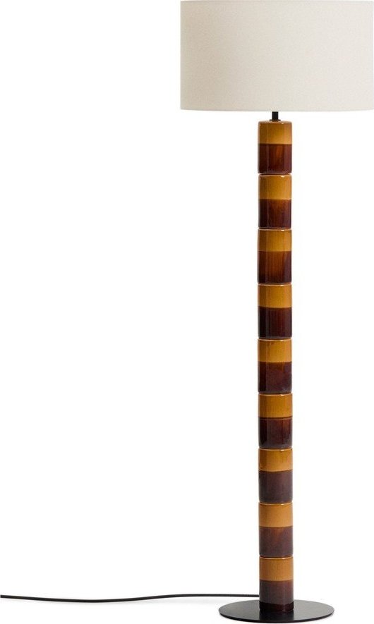 Stojací lampa s textilním stínidlem (výška 146 cm) Mavran – Kave Home Kave Home