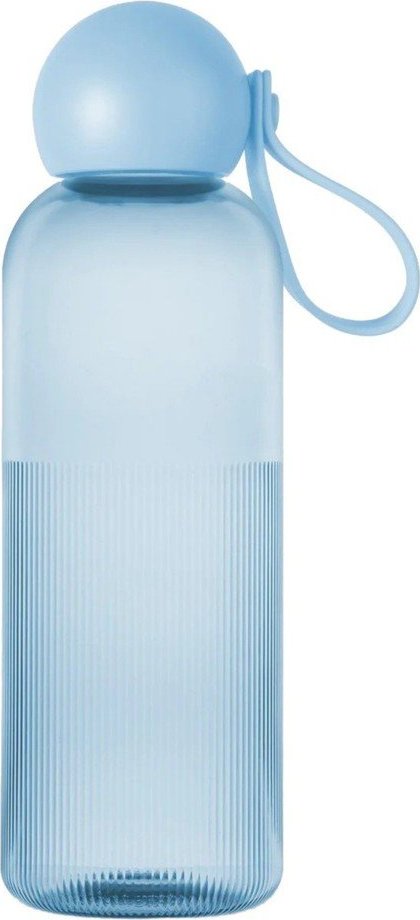 Světle modrá cestovní lahev z recyklovaného plastu 600 ml Ture – Sagaform Sagaform