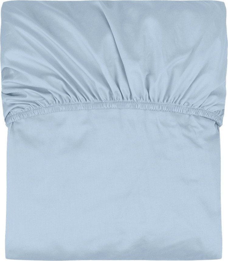 Světle modré napínací bavlněné prostěradlo 180x200 cm Oba – noo.ma NOO.MA