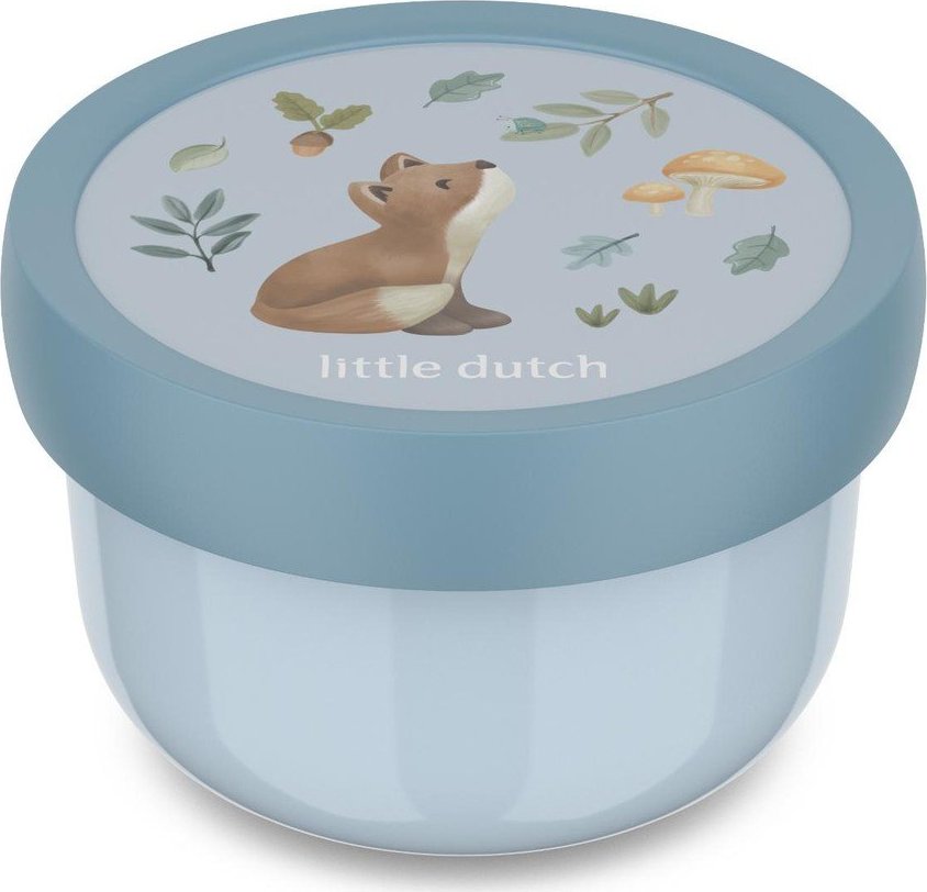 Světle modrý plastový dětský svačinový box Forest Friends – Mepal Mepal