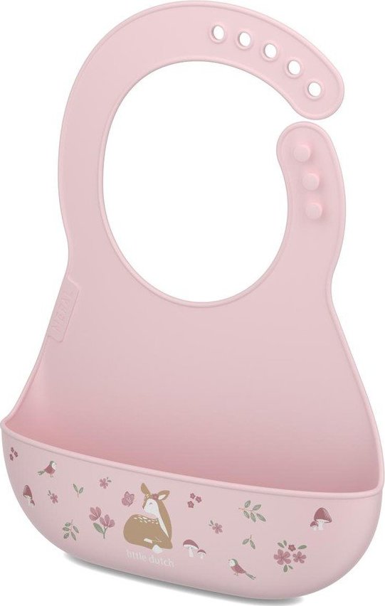 Světle růžový silikonový bryndák Fairy Garden – Mepal Mepal