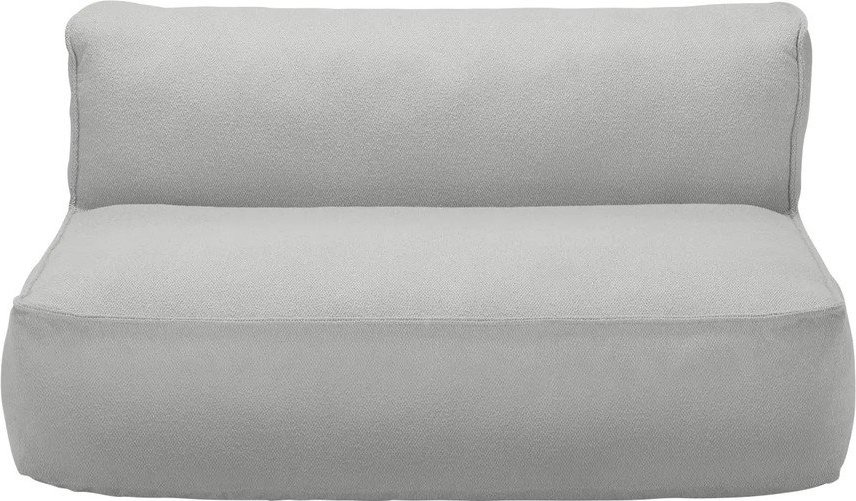 Světle šedý modul zahradní pohovky z textilie bouclé Grow – Blomus Blomus