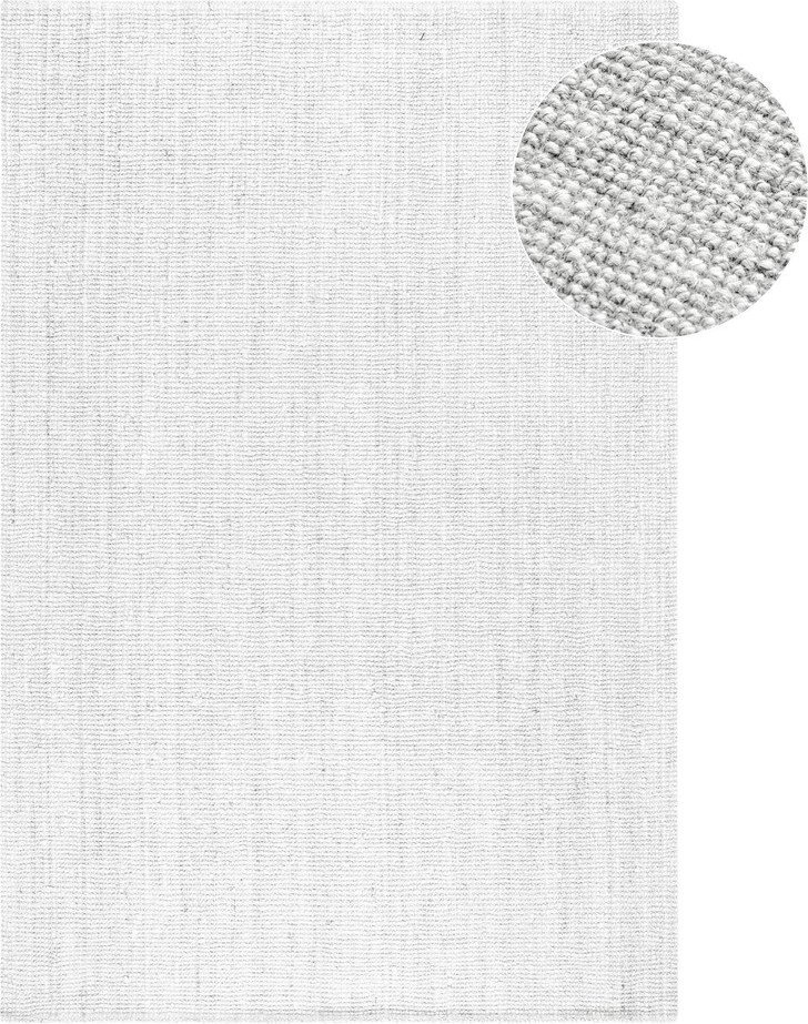Světle šedý oboustranný/ručně tkaný jutový koberec 60x90 cm Bouclé Jaipur – Hanse Home Hanse Home