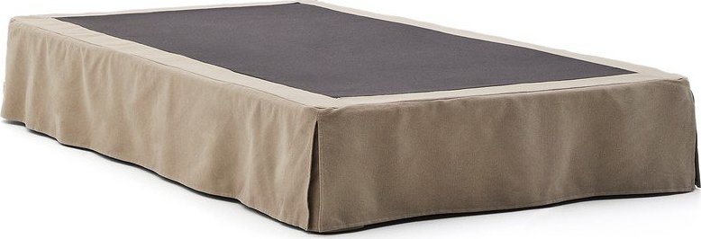 Taupe čalouněná jednolůžková postel bez čela 90x200 cm Jaira – Kave Home Kave Home
