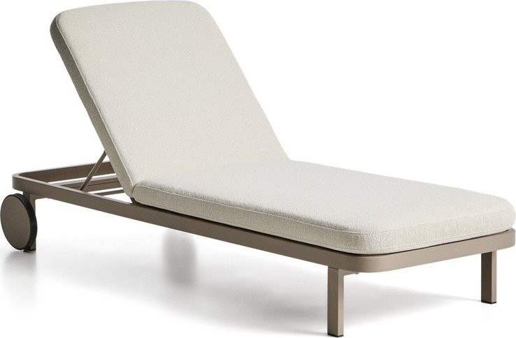 Taupe kovové polohovací zahradní lehátko Kionia – Kave Home Kave Home