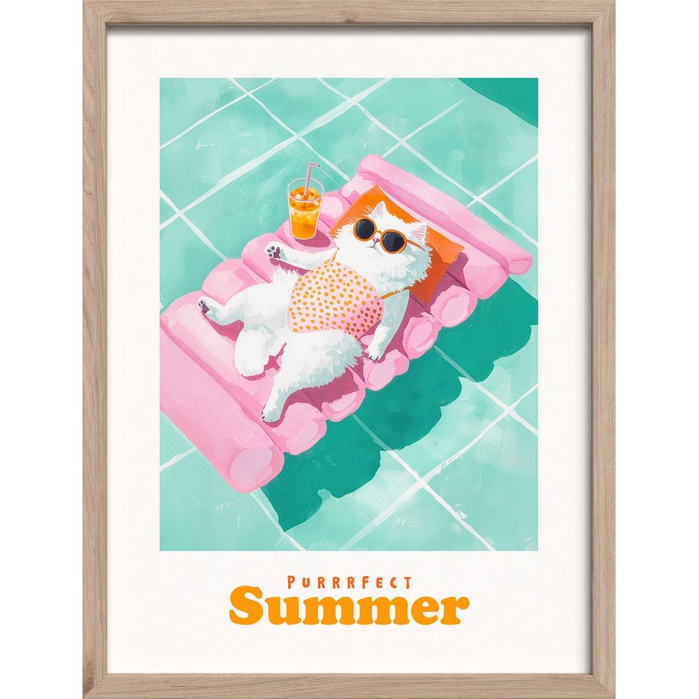 Tištěný obraz s rámem 30x40 cm Purrrfect – Styler Styler