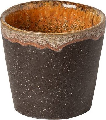 Tmavě hnědý kameninový šálek na espresso 70 ml Poterie – Casafina Casafina