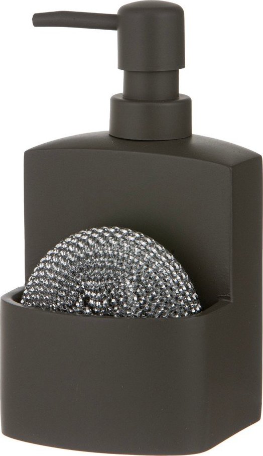 Tmavě šedý dávkovač mýdla z polyresinu 250 ml Essentials – Ladelle Ladelle