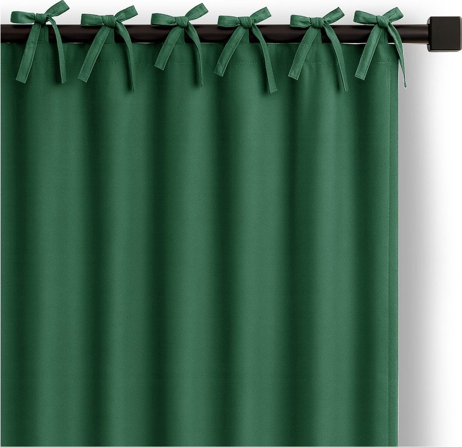 Tmavě zelený dimout závěs 140x250 cm Carli Tie – Restilo Restilo