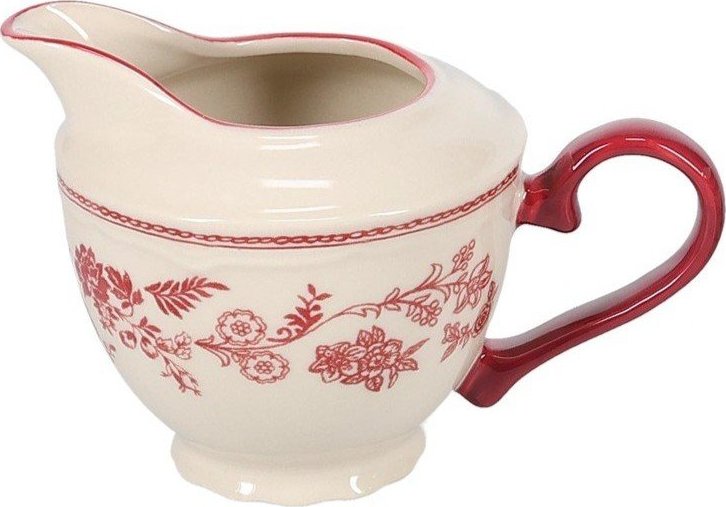 Vínová/slonovinová porcelánová konvička na mléko 180 ml Cyril – S|P Collection S|P Collection