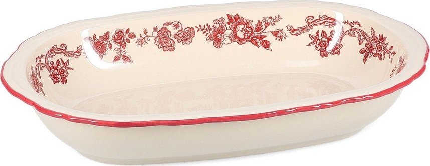 Vínový/slonovinový servírovací porcelánový talíř Cyril – S|P Collection S|P Collection