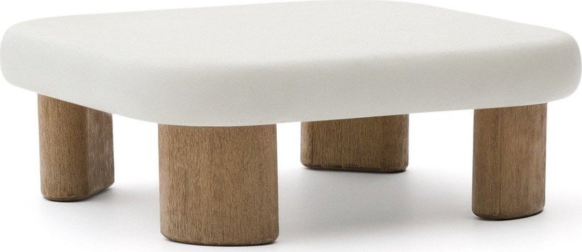 Zahradní konferenční stolek s betonovou deskou 80x80 cm Labra – Kave Home Kave Home