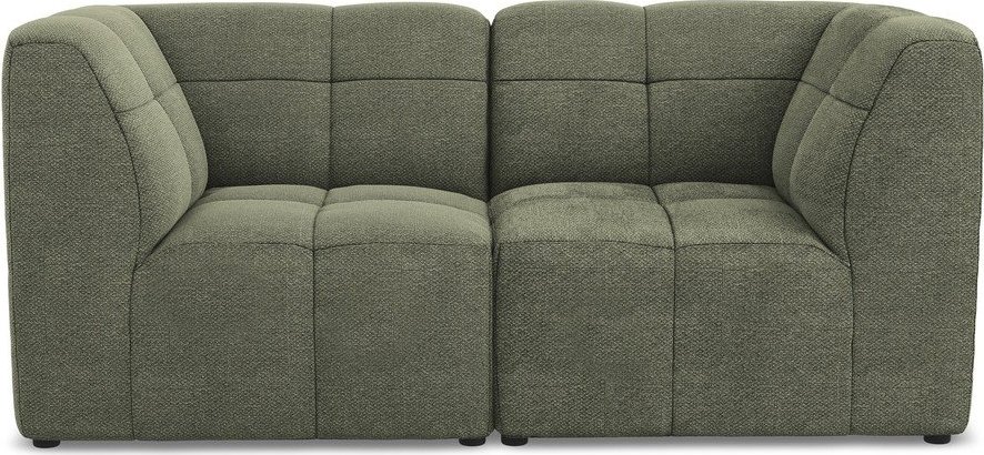 Zelená pohovka z textilie bouclé 180 cm Aloha – Makamii Makamii