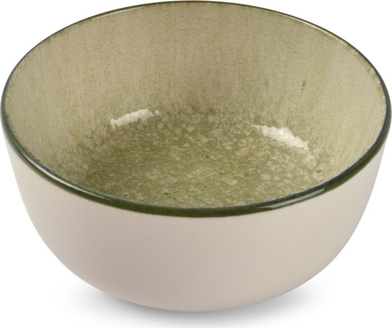 Zelená/krémová miska z kameniny 740 ml Gravel – ONA ONA