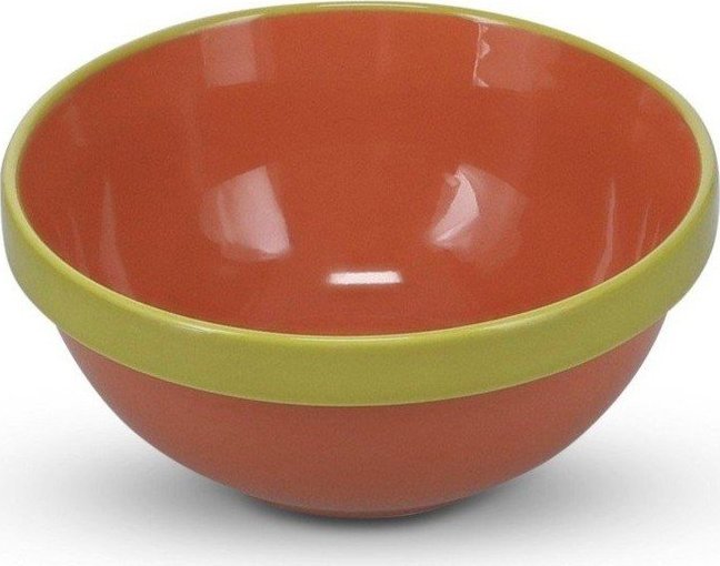 Zelená/oranžová miska z kameniny 710 ml Duo – ONA ONA