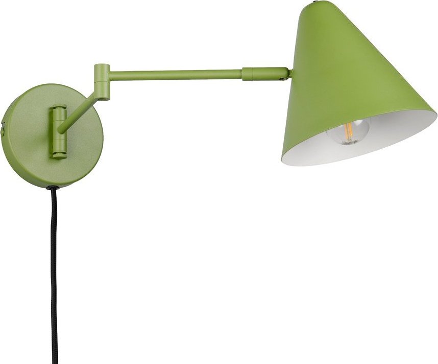Zelené nástěnné svítidlo s ohybatelnou konstrukcí do zásuvky ø 15 cm Cosima – Trio TRIO