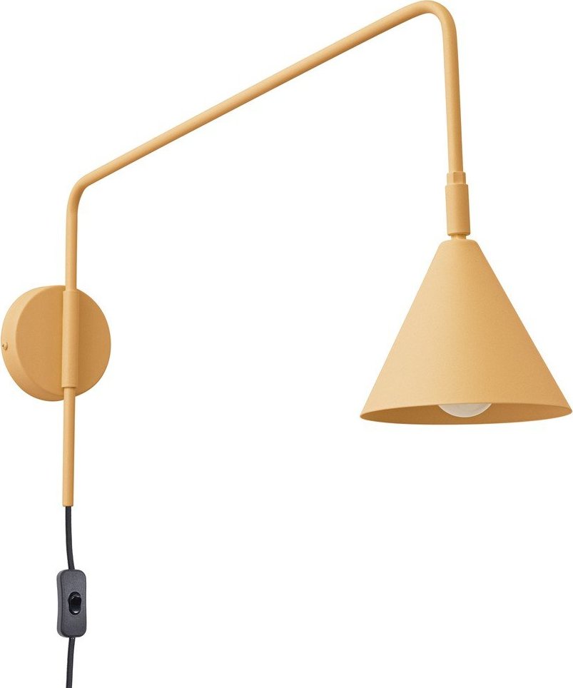 Žluté nástěnné svítidlo do zásuvky ø 14 cm Zylo – Sollux Sollux